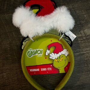 Dr. Seuss Grinch Headband with Red and White Accents